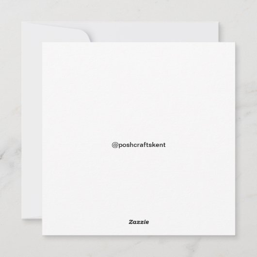 Flat Holiday Card Feiertagskarte (Rückseite)