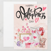 Flat Holiday Card Feiertagskarte (Vorne/Hinten)