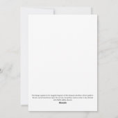 Flat Holiday Card Feiertagskarte (Rückseite)