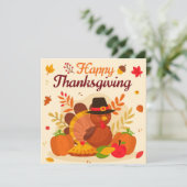 Flat Holiday Card Feiertagskarte (Stehend Vorderseite)