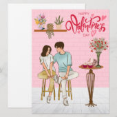 Flat Holiday Card Feiertagskarte (Vorne/Hinten)