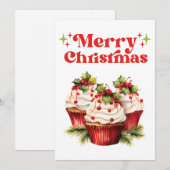 Flat Holiday Card Feiertagskarte (Vorne/Hinten)