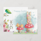 Flat Holiday Card Feiertagskarte (Vorne/Hinten)