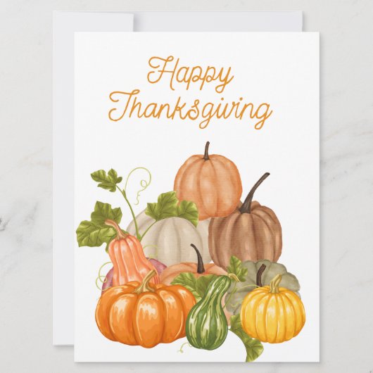 Flat Holiday Card Feiertagskarte (Vorderseite)