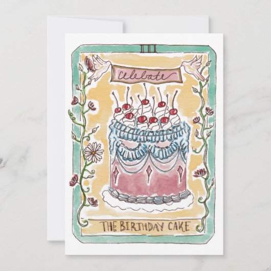 Flat Holiday Card Feiertagskarte (Vorderseite)