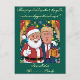 Flat Holiday Card Feiertagspostkarte