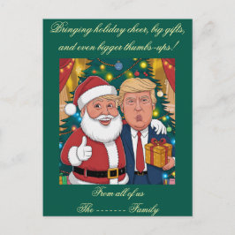 Flat Holiday Card Feiertagspostkarte