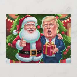 Flat Holiday Card Feiertagspostkarte