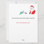 Flat Holiday Card : Frohe Weihnachten (Rückseite)