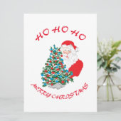 Flat Holiday Card : Frohe Weihnachten (Stehend Vorderseite)