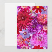 Flat Holiday Card Große Blumenkarte Feiertagskarte (Vorne/Hinten)