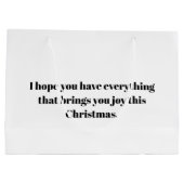 Flat Holiday Card Große Geschenktüte (Rückseite)