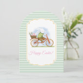 Flat Holiday Card "Happy Easter" . Einladung (Stehend Vorderseite)