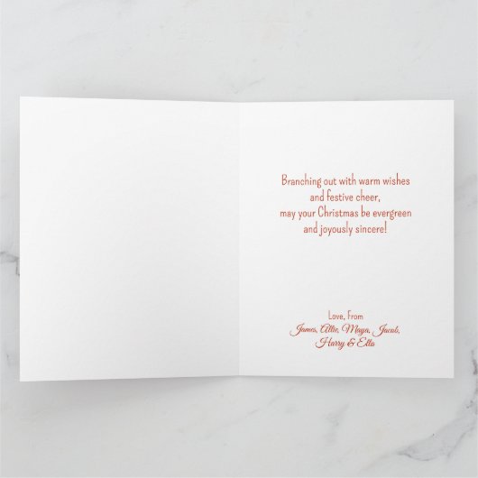 Flat Holiday Card Karte (Innenseite)