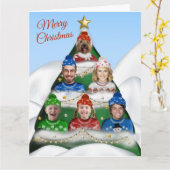 Flat Holiday Card Karte (Gelbe Blume)