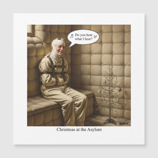 Flat Holiday Card Magnetkarte (Vorderseite)