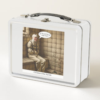 Flat Holiday Card Metall Brotdose