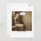 Flat Holiday Card Postkarte (Vorne/Hinten)