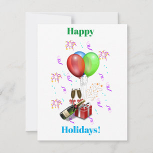 Flat Holiday Card, Size: 4.25" x 5.5", Paper: Matt Feiertagskarte
