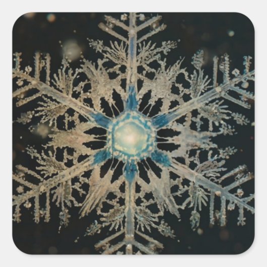 Flat Holiday Quadratischer Aufkleber (Vorderseite)