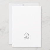 Flat Invitation, Size: 5" x 7", Paper: Matte, Enve Einladung (Rückseite)