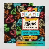 Flat Invitation, Size: 5" x 7", Paper: Matte, Enve Einladung (Vorne/Hinten)