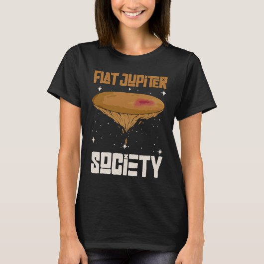 Flat Jupiter Society   Jupiter Planet  1 T-Shirt (Vorderseite)