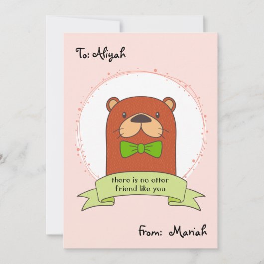 Flat kids Friendship Card Feiertagskarte (Vorderseite)