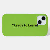 Flat Lime Green Background – School Texture Case-Mate iPhone Hülle (Rückseite (Horizontal))