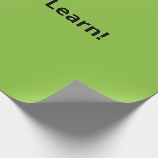 Flat Lime Green Background – School Texture Geschenkpapier (Ecke)