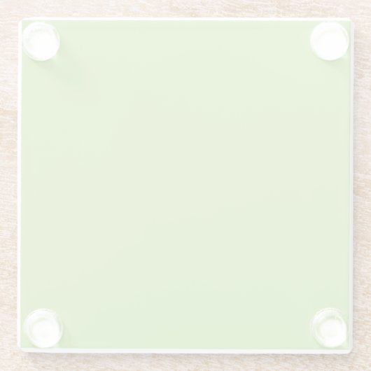 Flat Lime Green Background – School Texture Glasuntersetzer (Rückseite)