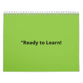 Flat Lime Green Background – School Texture Kalender (Titelbild)