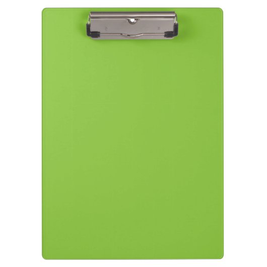 Flat Lime Green Background – School Texture Klemmbrett (Vorderseite)