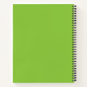 Flat Lime Green Background – School Texture Notizblock (Rückseite)