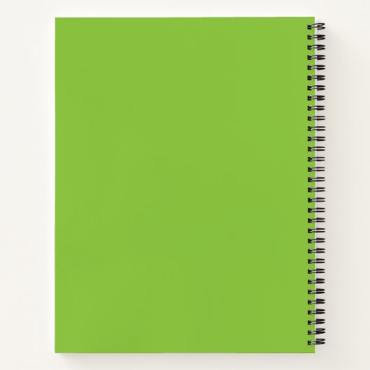 Flat Lime Green Background – School Texture Notizblock (Rückseite)