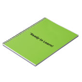 Flat Lime Green Background – School Texture Notizblock (Linke Seite)