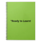 Flat Lime Green Background – School Texture Notizblock (Vorderseite)