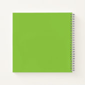 Flat Lime Green Background – School Texture Notizblock (Rückseite)