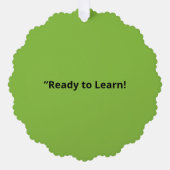 Flat Lime Green Background – School Texture Ornament Karte (Vorderseite)