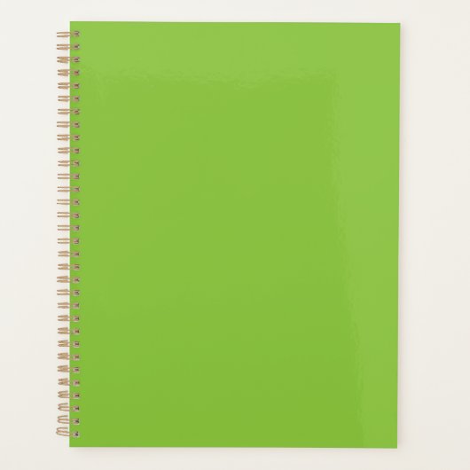 Flat Lime Green Background – School Texture Planer (Vorderseite)