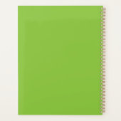 Flat Lime Green Background – School Texture Planer (Rückseite)