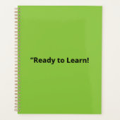 Flat Lime Green Background – School Texture Planer (Vorderseite)