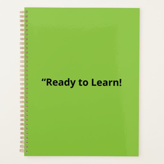 Flat Lime Green Background – School Texture Planer (Vorderseite)