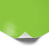 Flat Lime Green Background – School Texture Poster (Ecke)