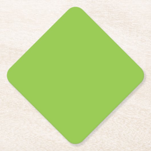 Flat Lime Green Background – School Texture Untersetzer (Vorderseite)