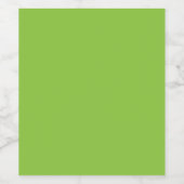 Flat Lime Green Background Texture  Weinetikett (Einzelnes Label)