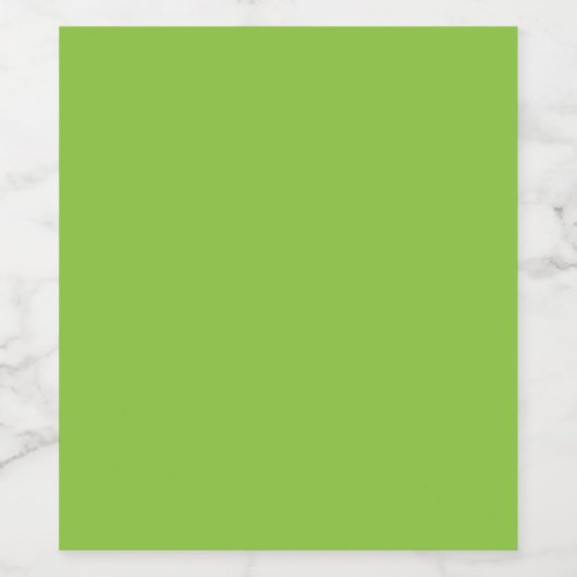 Flat Lime Green Background Texture  Weinetikett (Einzelnes Label)