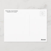 Flat Lizard Postcard - Flat Earth Meme Postkarte (Rückseite)