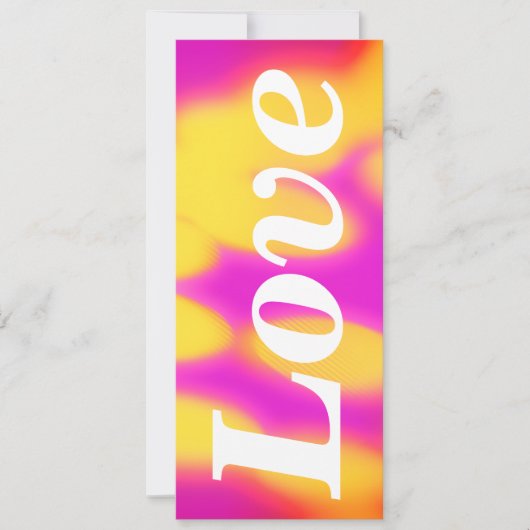 Flat "Love" greeting card. Karte (Vorderseite)