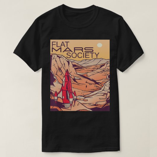 Flat Mars Society4 T-Shirt (Design vorne)